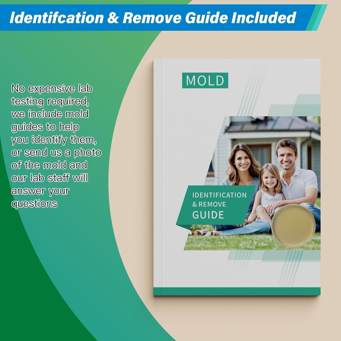 Mold Test Kit for Home - 12 Simple Detection Tests,Test HVAC System,Home Surfaces,& Indoor Air Quality Testing Kits,DIY Mold Detector at Home